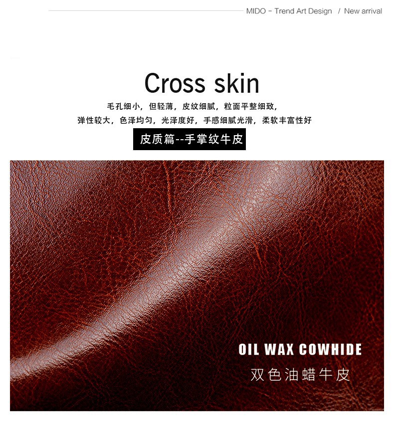 Waxed leather ladies bag for commuting and business use - 图片 3